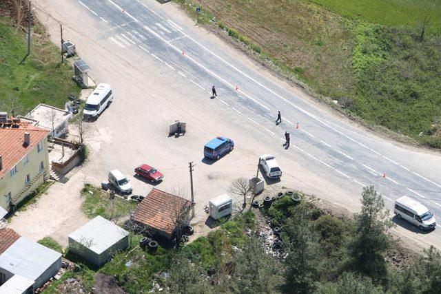 Bursa'da helikopterli huzur uygulaması: 34 gözaltı