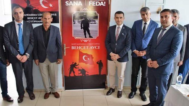 Okul kütüphanesine Şehit Jandarma Uzman Çavuş Behçet Avcı ismi verildi