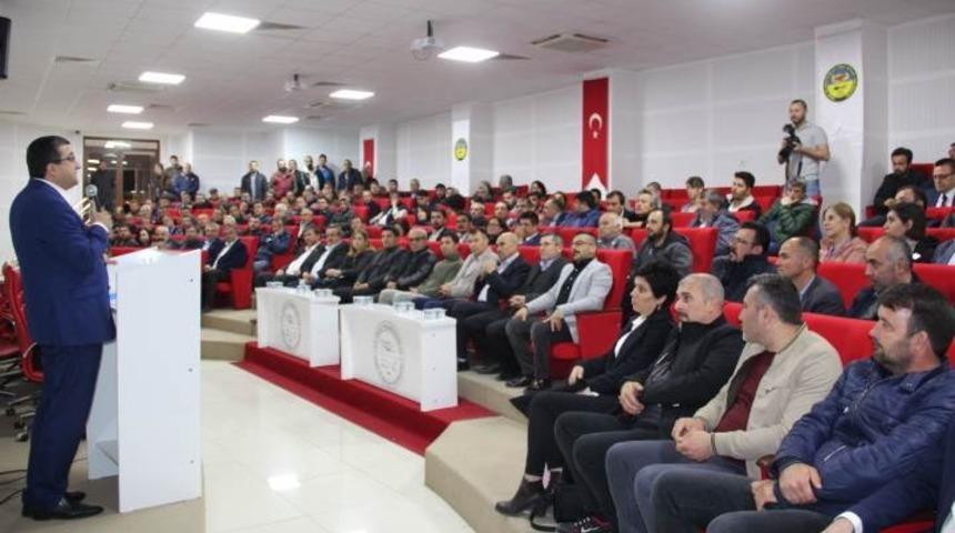 &Ccedil;an Belediye Başkanı &Ouml;z esnaflarla bir araya geldi