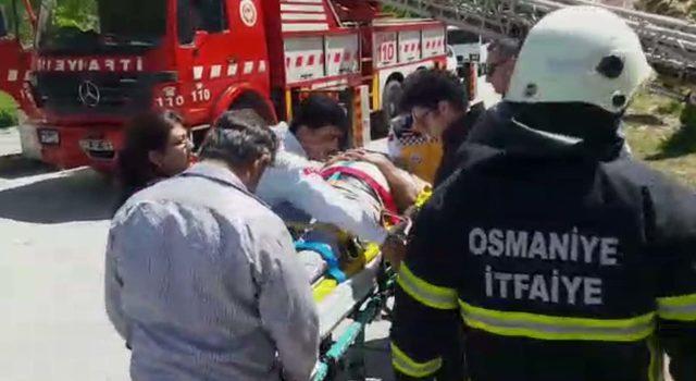 Cami kubbesinden düşen işçi yaralandı