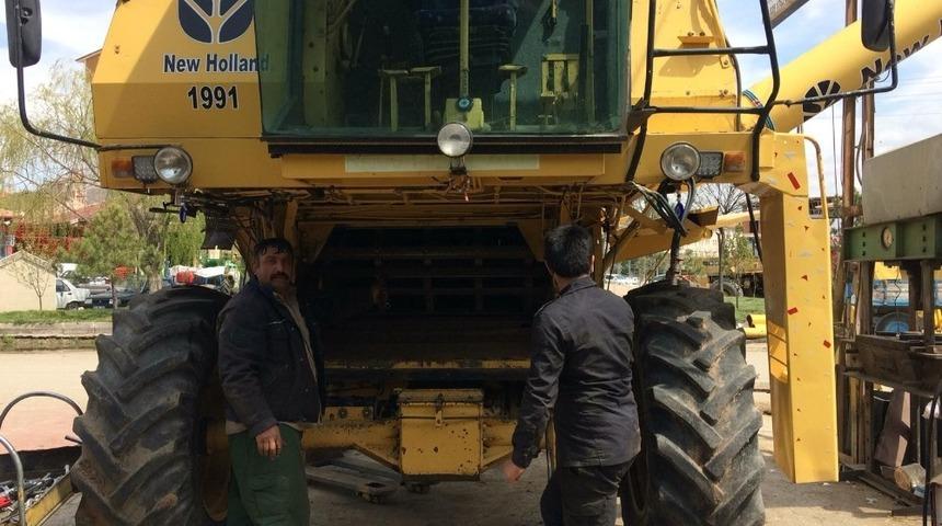 G&uuml;neydoğuya gidecek bi&ccedil;erd&ouml;verlerin bakımı yapılıyor