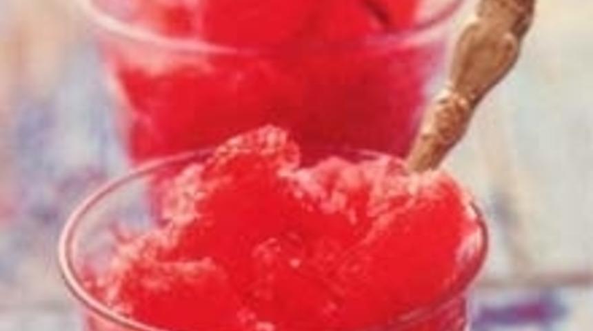 Yeşil Elmalı Çilekli Granita