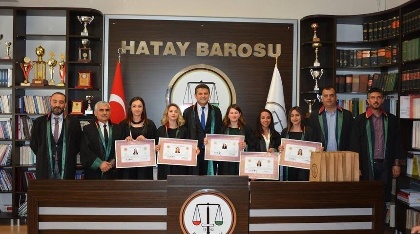 Hatay Barosuna 5 yeni avukat