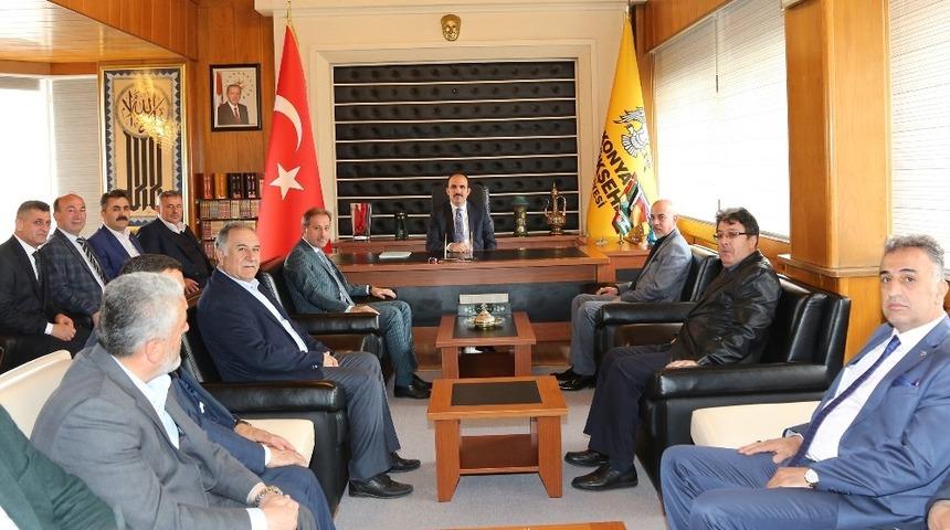 Esnaf odalarından Başkan Altay&rsquo;a ziyaret