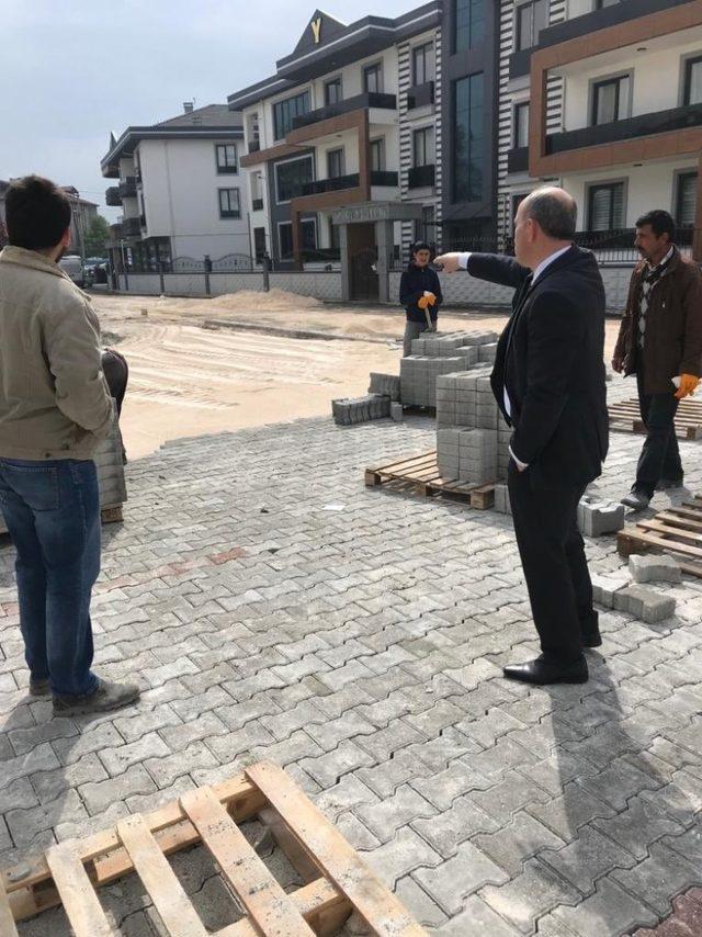 Başkanı Fevzi Kılıç Hacıoğlu Mahallesinde devam çalışmaları yerinde inceledi