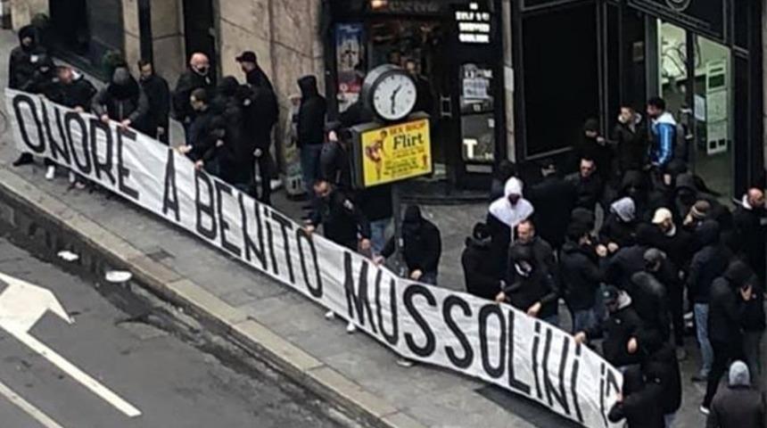 Lazio ve İnterli taraftarların "Mussolini'ye övgü" pankartı için soruşturma 