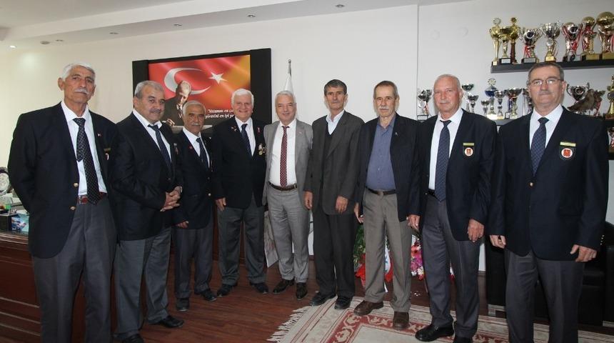 Kıbrıs Gazilerinden Başkan Bilgin&rsquo;e tebrik ziyareti