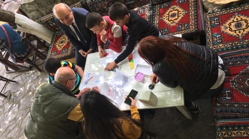 &Ouml;zel &ccedil;ocuklardan arkeopark etkinliği