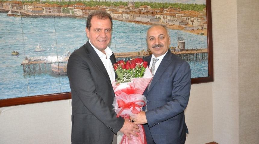 Başkan Din&ccedil;er&rsquo;den belediye başkanlarına &lsquo;hayırlı olsun&rsquo; ziyareti