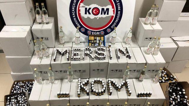 Mersin polisinden etil alkol ve içki kiti operasyonu