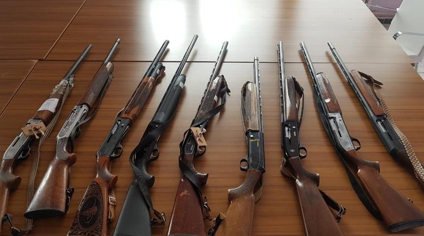 Ka&ccedil;ak avcılardan ele ge&ccedil;irilen t&uuml;fekler, ihale ile satılacak