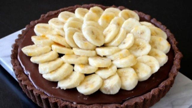 Çikolatalı Muzlu Tart