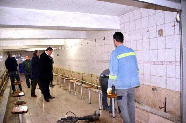 Merkez camii tuvaleti ve şadırvanı yenilenecek