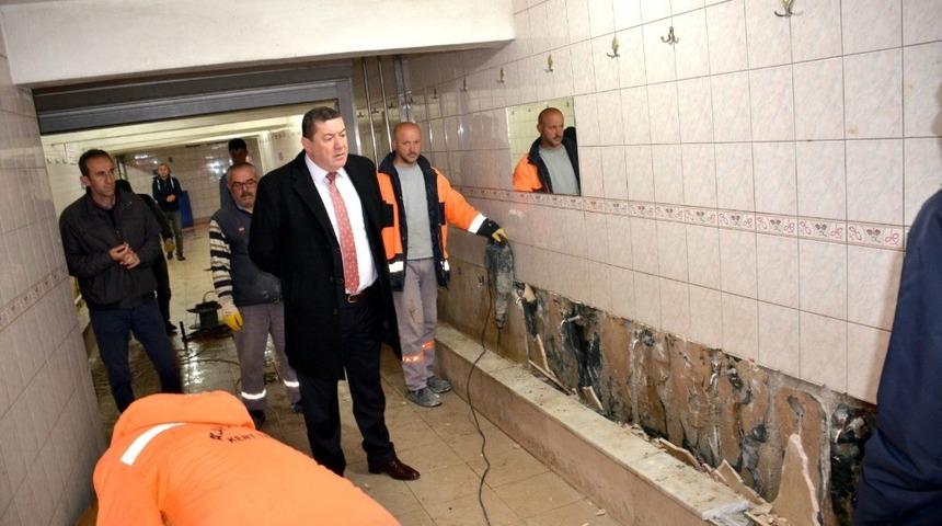 Merkez camii tuvaleti ve şadırvanı yenilenecek