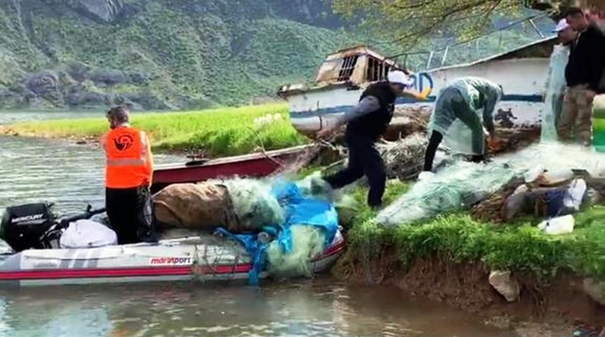 Atat&uuml;rk Baraj G&ouml;l&uuml;&rsquo;nde ka&ccedil;ak avcılık denetimi yapıldı