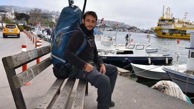 İtalya'dan Çin'e yürüyerek gidiyor! Şimdi ise Türkiye'de...