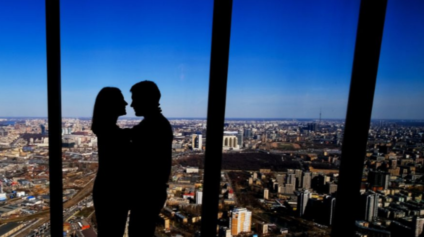 Moskova'yı kuşbakışı izleme fırsatı sunan seyir terası 