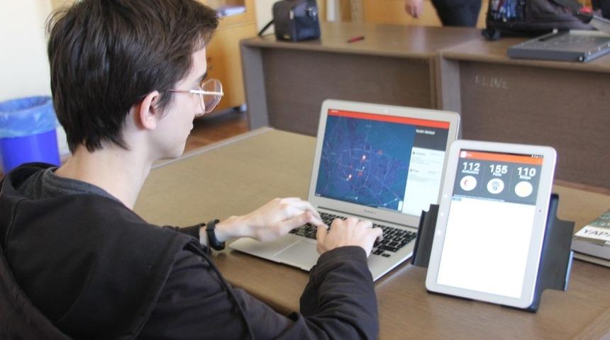 Lise öğrencisinden acil durum sistemi