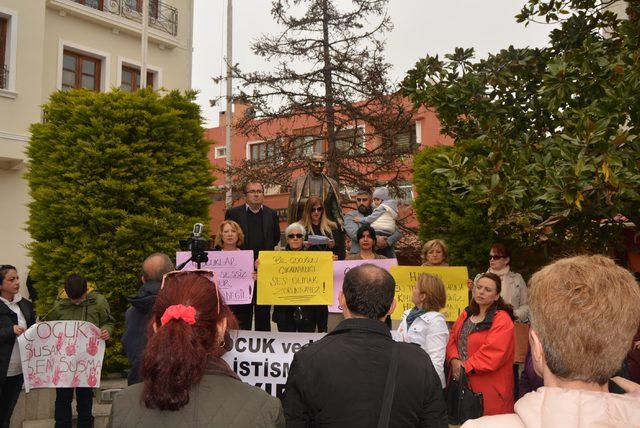 Şile'de çocuk istismarına tepki yürüyüşü