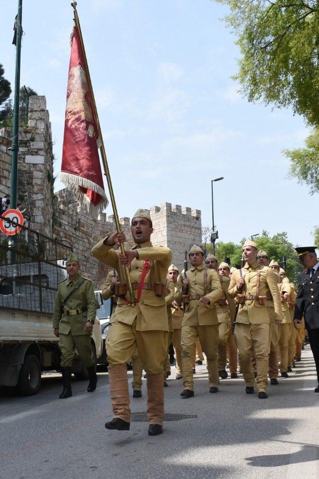 Jandarma taburuna temsilî uğurlama