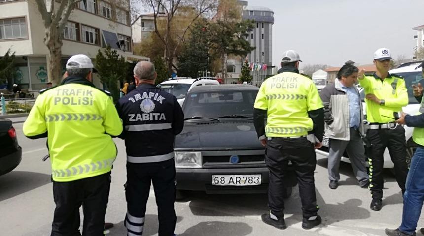 Aksaray&rsquo;da trafik kuralı ihlaline sıkı denetim