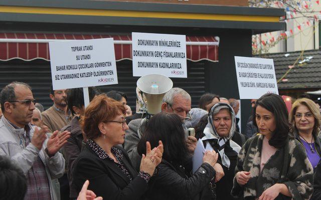 Kayseri'de kadınlardan çocuğa yönelik istismara tepki