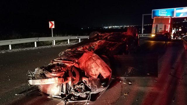 Kırıkkale'de 'emniyet kemeri' hayat kurtardı