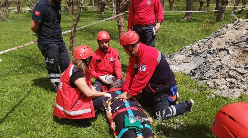 Aksaray UMKE&rsquo;den tatbikat