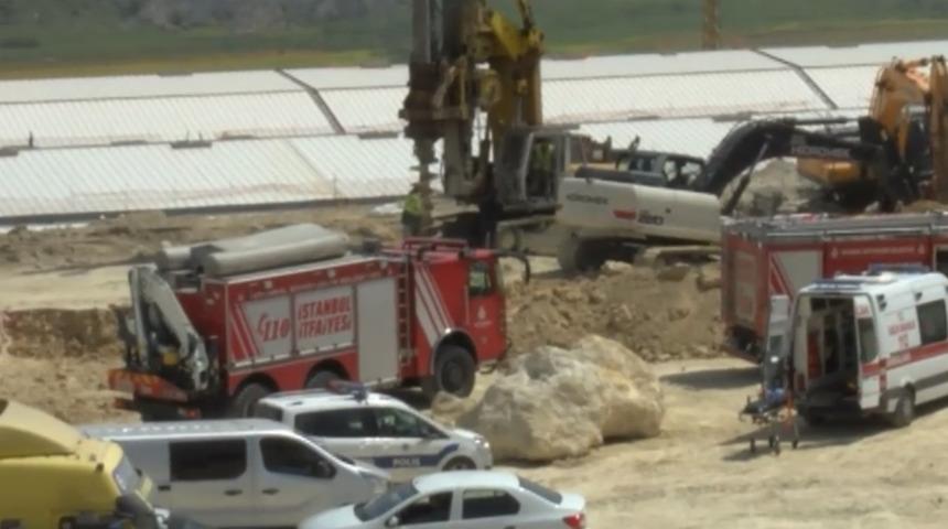 Başakşehir'de okul inşaatında göçük: 1 işçi hayatını kaybetti