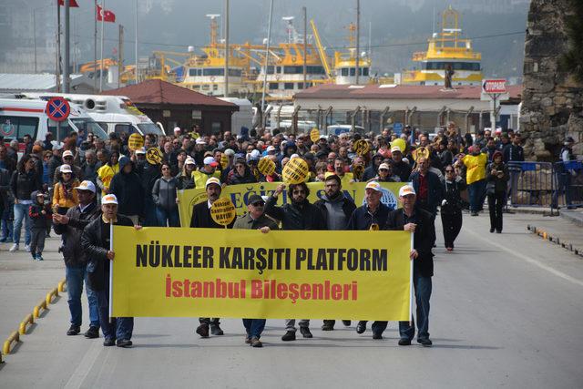 Sinop'ta Çernobil'in yıl dönümünde eylem