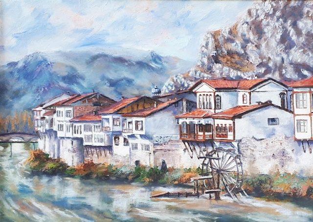 Ressam Memioğlu’dan ‘Amasya’ sergisi