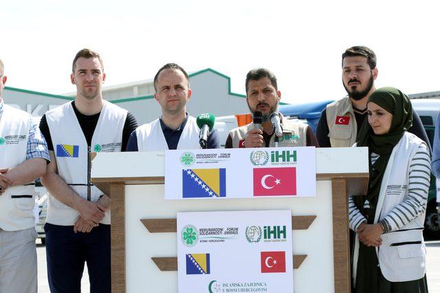Bosna Hersek'ten Suriye'ye 600 tonluk Ramazan yardımı
