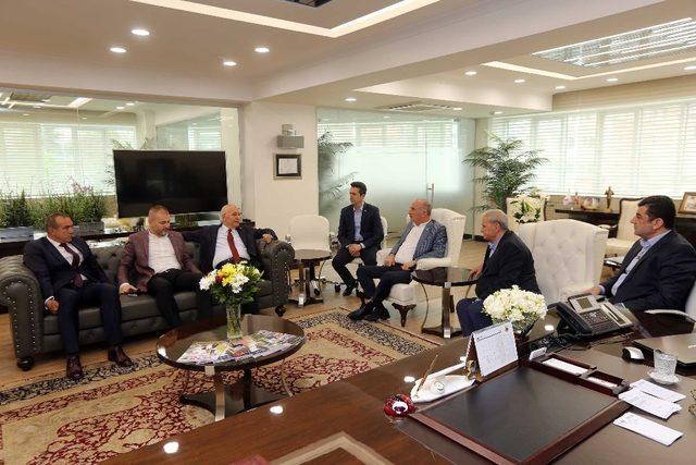 Gimat yönetiminden Başkan Yaşar’a hayırlı olsun ziyareti