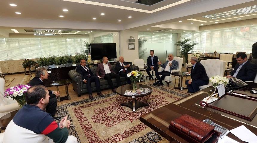 Gimat y&ouml;netiminden Başkan Yaşar&rsquo;a hayırlı olsun ziyareti