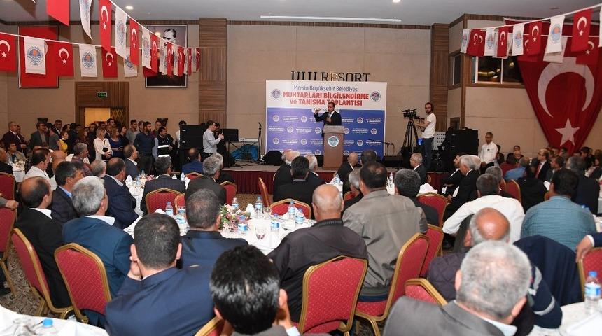 Se&ccedil;er, Mersin&rsquo;deki muhtarlarla bir araya geldi