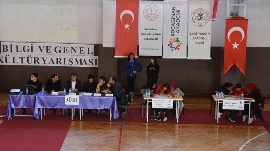 Kocasinanlı &ouml;ğrenciler bilgi yarışmasında ter d&ouml;kt&uuml;
