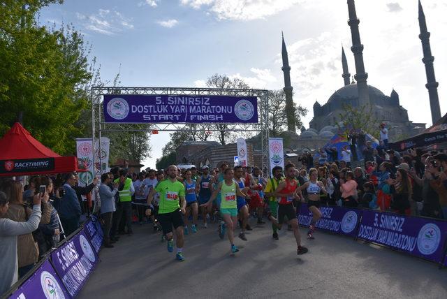 Edirne de,  Dostluk Maratonu  koşuldu 2