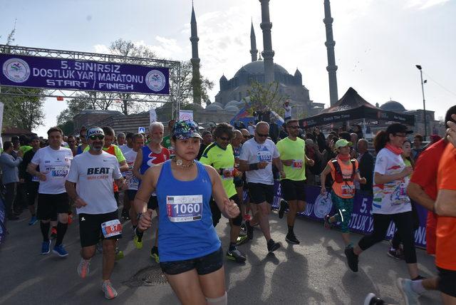 Edirne de,  Dostluk Maratonu  koşuldu 3