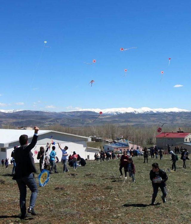 Uçurtmalar gökyüzünü süsledi