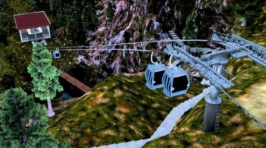 Gerede’de teleferik çalışmaları başladı
