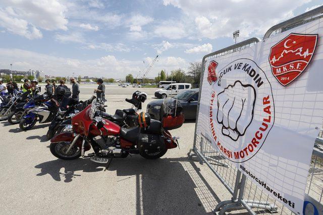 Ankara'da motosikletçilerden çocuk istismarına tepki