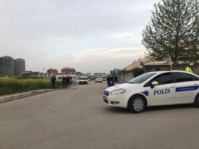 Düşme hattında yer alan Bursaspor’a polisten yoğun önlem
