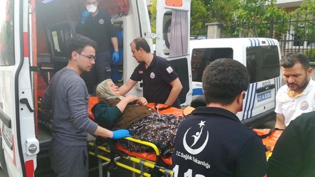 4 katlı binada &ccedil;ıkan yangında 2 kişi hastanelik oldu