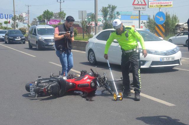 Otomobil ile motosiklet çarpıştı: 1 ölü, 1 ağır yaralı