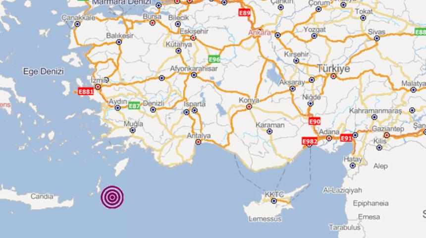 Marmaris'te 4.8 b&uuml;y&uuml;kl&uuml;ğ&uuml;nde deprem