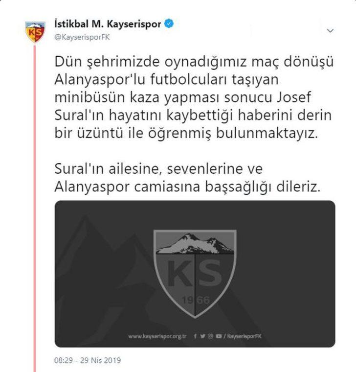 Josef Sural için spor camiasından başsağlığı mesajları G1