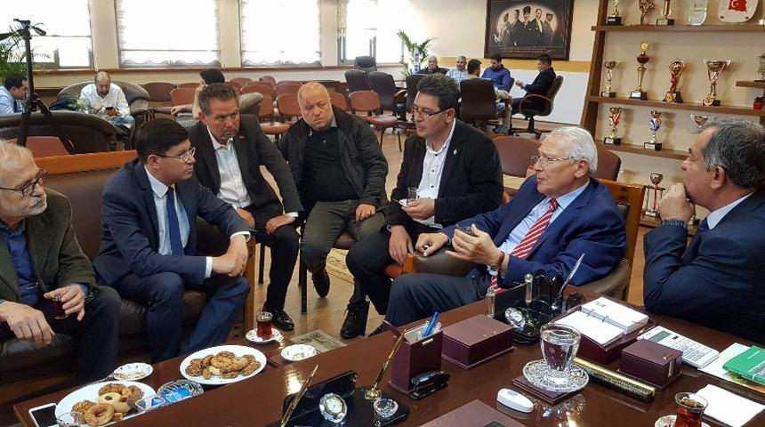 Eski Bakan Altınkaya&rsquo;dan Başkan &Ouml;zcan&rsquo;a ziyaret