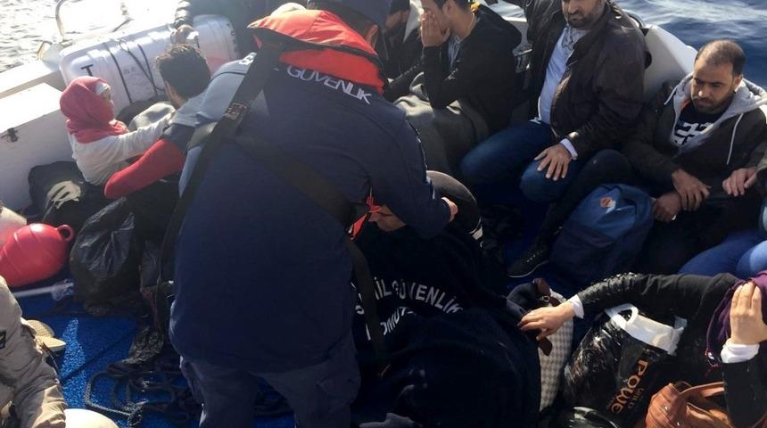 Didim&rsquo;de 18 D&uuml;zensiz g&ouml;&ccedil;men yakalandı