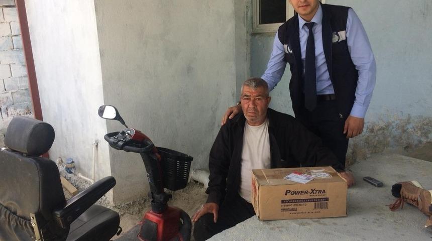 Başkan Bilgin engellilerin yüzünü güldürdü