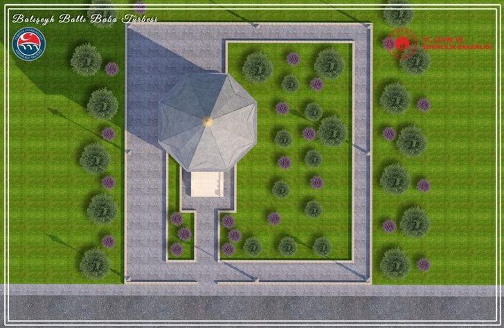 Tarihi türbede restorasyon çalışmaları devam ediyor G5